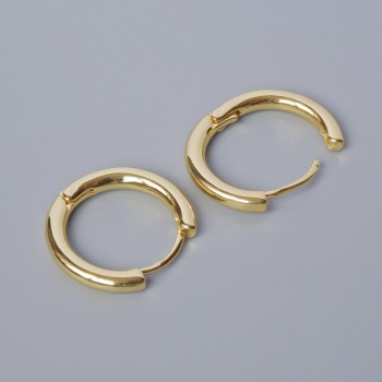 Congos ear hooks for earrings gold color metal 18x19, 5x3mm pair