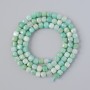 Amazonite Beads natural gemstone faceted cube, diameter 4–5 mm ±, thread length 39 cm ±