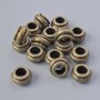 Bead Core/Inlay, 9x5 mm, hole diameter 4.7 mm, packaged 16 pcs±, bronze metal color
