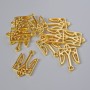 Pendant Hardware "Emblem", diameter 25×15 mm, mounting hole diameter 2.1 mm, pack of 7±, gold-tone metal