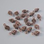 Pendant hardware "Pinecone", diameter 13×7mm, bore diameter 1.7mm, packaged 20 pcs±, copper metal color