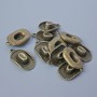 Pendant Finding "Hat", diameter 22x13, 5x5mm, hole diameter 1.8mm, pack 11±, bronze metal color