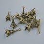 Pendant hardware "Eiffel Tower", diameter 20×9 mm, hole diameter 1.5 mm, packaged 15 pcs ±, bronze metal color