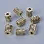Bead findings insert, diameter 10×7 mm, hole diameter 2.9 mm, packaging 7 pcs ± 20 g, light golden metal color