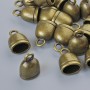 End cap, diameter 13x9x7 mm, hole diameter 2.3 mm, 7x5 mm, packaged 18 pcs ± bronze color of metal