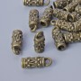 End cap, diameter 13x5mm, hole diameter 2mm, 2.7mm, packaged 20 pcs ± bronze metal color