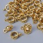 Bail/Cap Bail Clasp, diameter 3.5x7.5mm, hole diameter 1.7mm, length 10mm, packaging 41 pcs ± 20 g, gold-tone metal