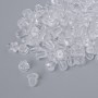Silicone Earring Lock, White, 10g packaging (170+ pieces)