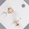 Xuping Caff with White Rhinestones, 8.5×14 mm, 18K Gold Plating