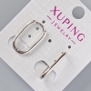 Xuping Earrings, diameter 20×2 mm +-, rhodium</name