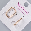 Xuping Earrings, diameter 17x2.5mm±, 18K gold plated