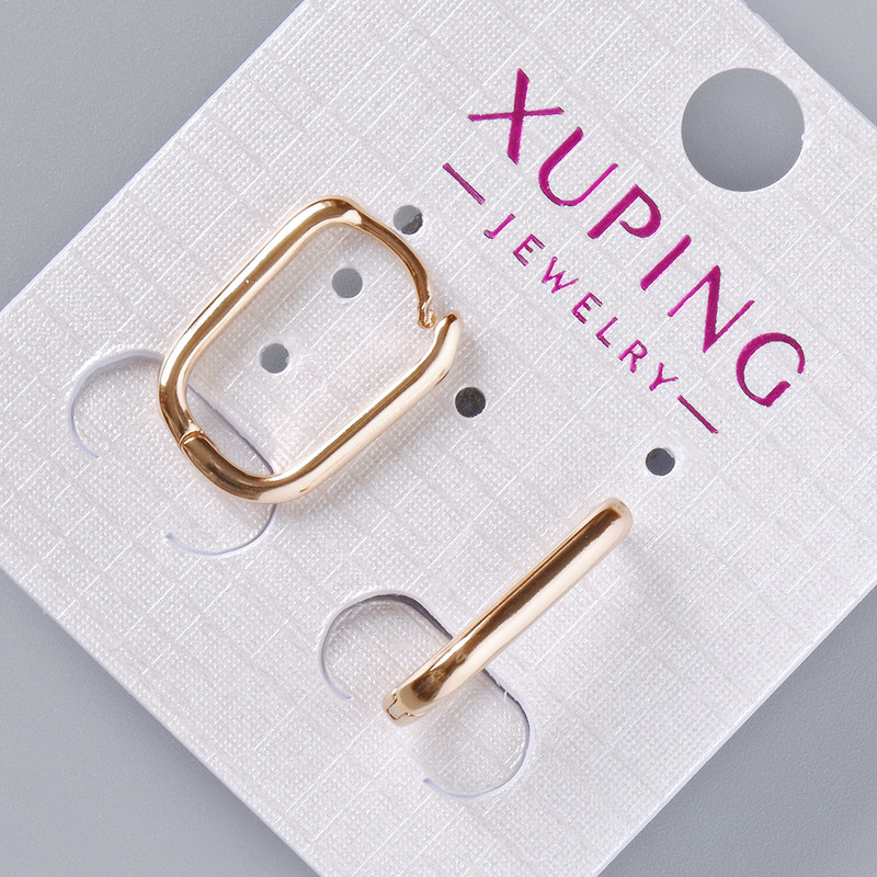 Xuping Earrings, diameter 17x2.5mm±, 18K gold plated