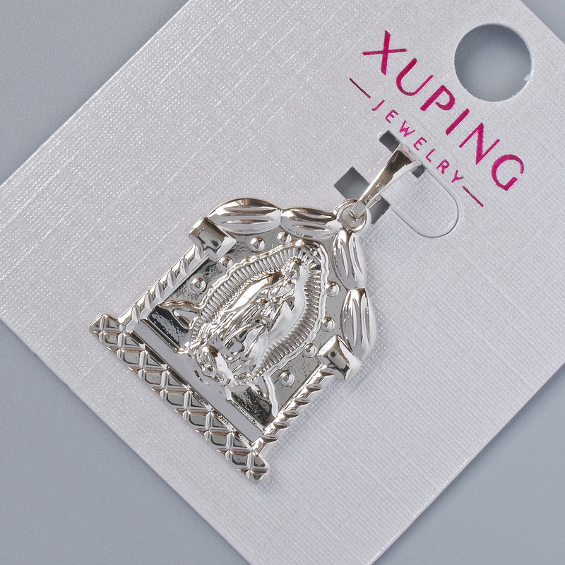 Pendant "Icon" Xuping, diameter 25×20mm±, length 30mm±, rhodium-plated
