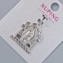 Pendant "Icon" Xuping, diameter 25×20mm±, length 30mm±, rhodium-plated