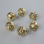Bead Findings Inlay, diameter 10.5×11 mm, hole diameter 2 mm, packaging 6 pcs ±, light-gold metal color
