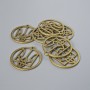 Pendant Findings Ukraine Coat of Arms, diameter 25mm± packaging 7 pcs± bronze color metal