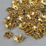 End caps, diameter 7x2 mm, hole diameter 1.5 mm, packaging 20 g ± golden metal color ~120 pieces