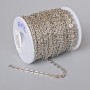 Jewelry hardware bobbin chain for jewelry making, thickness 3.6 mm, length 18 m +/- stainless steel