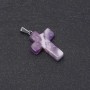 Pendant Cross, Amethyst Stone 18x25x35mm