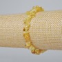 Yellow Opal Natural Stone Bead Bracelet, 6x3mm+-, 18cm length (stretch)