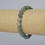 Bracelet Jadeite smooth bead, diameter 8.5mm ±, length 18cm ± (elastic)