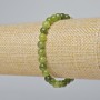 Jadeite Bracelet Smooth Beads, 6mm diameter ±, length 18cm± (stretch)
