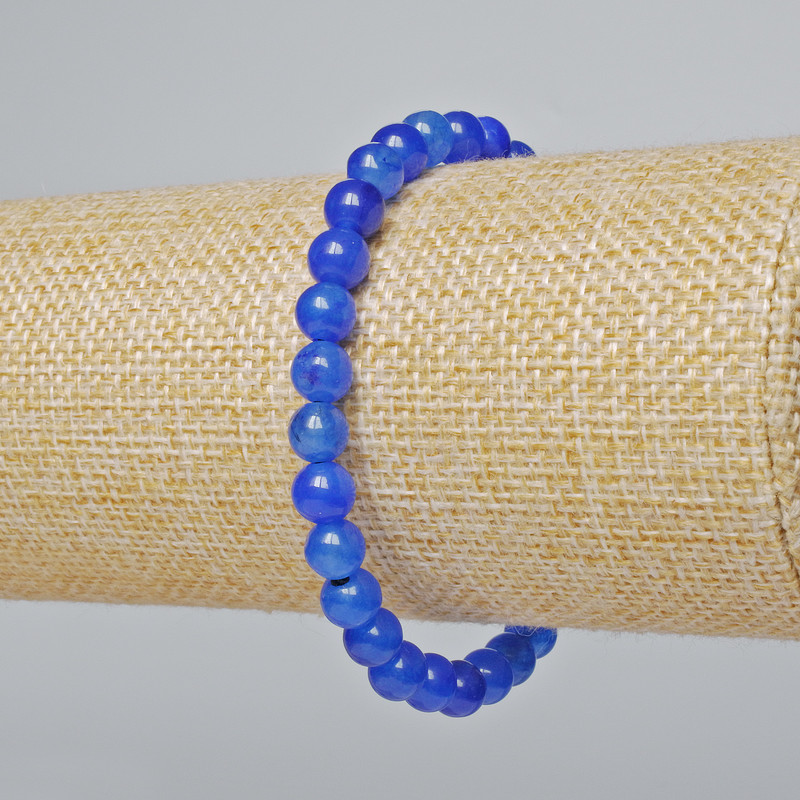 Apatite Bracelet (single) smooth bead, diameter 6.5mm±, length 18cm± (stretch)