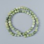 Green Opal Beads (plastic acrylic) smooth round bead, diameter 6mm+-, length 40cm+- on fishing line