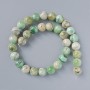 Crystals Chrysoprase Beads (plastic acrylic) smooth spheres, diameter 12mm±, length 40cm± on thread