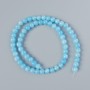 Aquamarine Beads (artificial acrylic) smooth ball beads, diameter 6.5mm±, length 40cm± on a thread