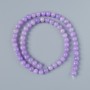 Amethyst Beads (artificial acrylic) smooth round bead, diameter 6.5mm±, length 39cm± on thread