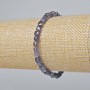 Iolite Bracelet with natural stone, faceted cube, diameter 4–5 mm ±, length 18 cm ± (stretch)
