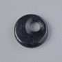 Donut Pendant (Bagel) Aventurine Night of Cairo (synthetic) stone, 18x5mm ±, hole diameter 5mm ±