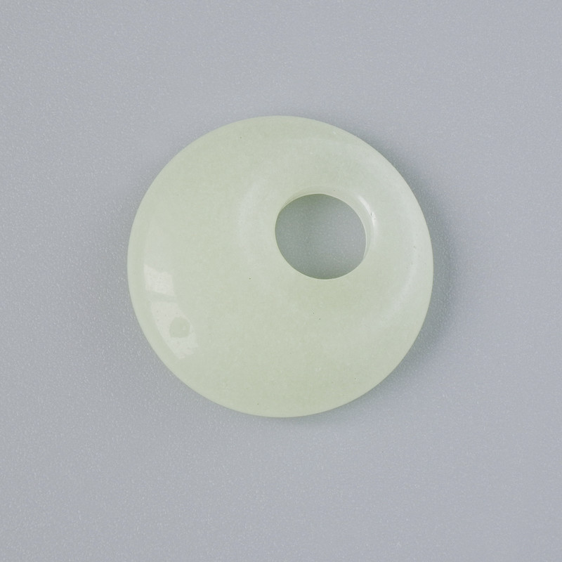 Donut pendant (bagel) Onyx natural stone, diameter 18x5mm±, hole diameter 5mm±