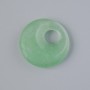 Pendant Donut (Bagel) Natural Jade, 18x5 mm ±, hole 5 mm ±