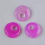 Donut-shaped pendant (bagel) Malachite red natural stone, diameter 18×5mm+-, center hole diameter 5mm+-