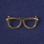 Brooch Glasses in Golden Metal 16x40mm+