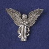 Brooch-pendant Angel in Silver Metal 43x50mm+