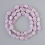 Kunzite Beads natural stone faceted, 6×9 mm diameter, 40 cm length on a thread