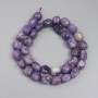 Lepidolite Beads Natural Stone Teardrop Shaped, 9x11mm ±, 40cm ± Length on Thread