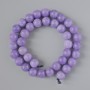 Lepidolite Beads (pressed) smooth sphere, diameter 10.5 mm ±, length 38 cm ± on thread