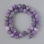 Amethyst Beads - Matte Natural Stone Round Bead, 10mm diameter, length 39cm, on thread