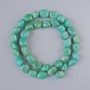 Amazonite Beads natural stone faceted, diameter 9×11mm+-, thread length 39cm+-
