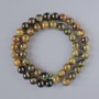 Grossular Beads (Green Garnet) natural stone smooth sphere, diameter 8.5mm±, length 38cm± on thread