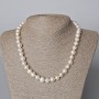 Pearl Necklace, Irregular Freshwater Pearls, 9.5×8.5 mm, length 45–46 cm