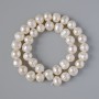 Freshwater Pearls with Relief, diameter 9.5×8.5mm+, length 35cm+, on a thread