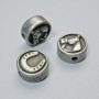 Bead Insertion Pendant "Horseshoe", diameter 10.5×5 mm, hole 1.8 mm, dark-silver metal color, 1 pc