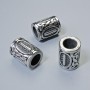 Bead Findings Nordic Rune Silver Tone, 13x10 mm ±, hole diameter 6 mm, 1 pc