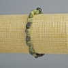 Serpentine Bracelet with Natural Stone, Tumbled Beads, 7×9 mm, Stretch, 18 cm