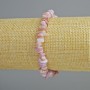 Bracelet of Lilac Mother-of-Pearl Beads, crumbed, diameter 7x2mm, length 18cm, stretchy